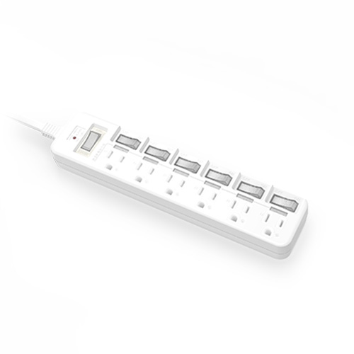 Power strip+ Breaker switch & Individual switches