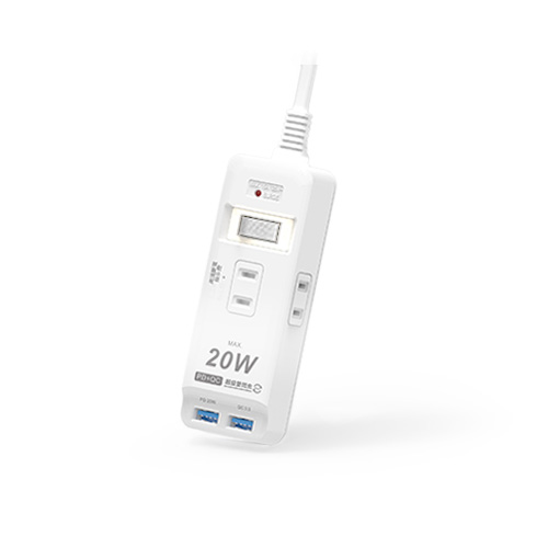 Power strip+ Breaker switch